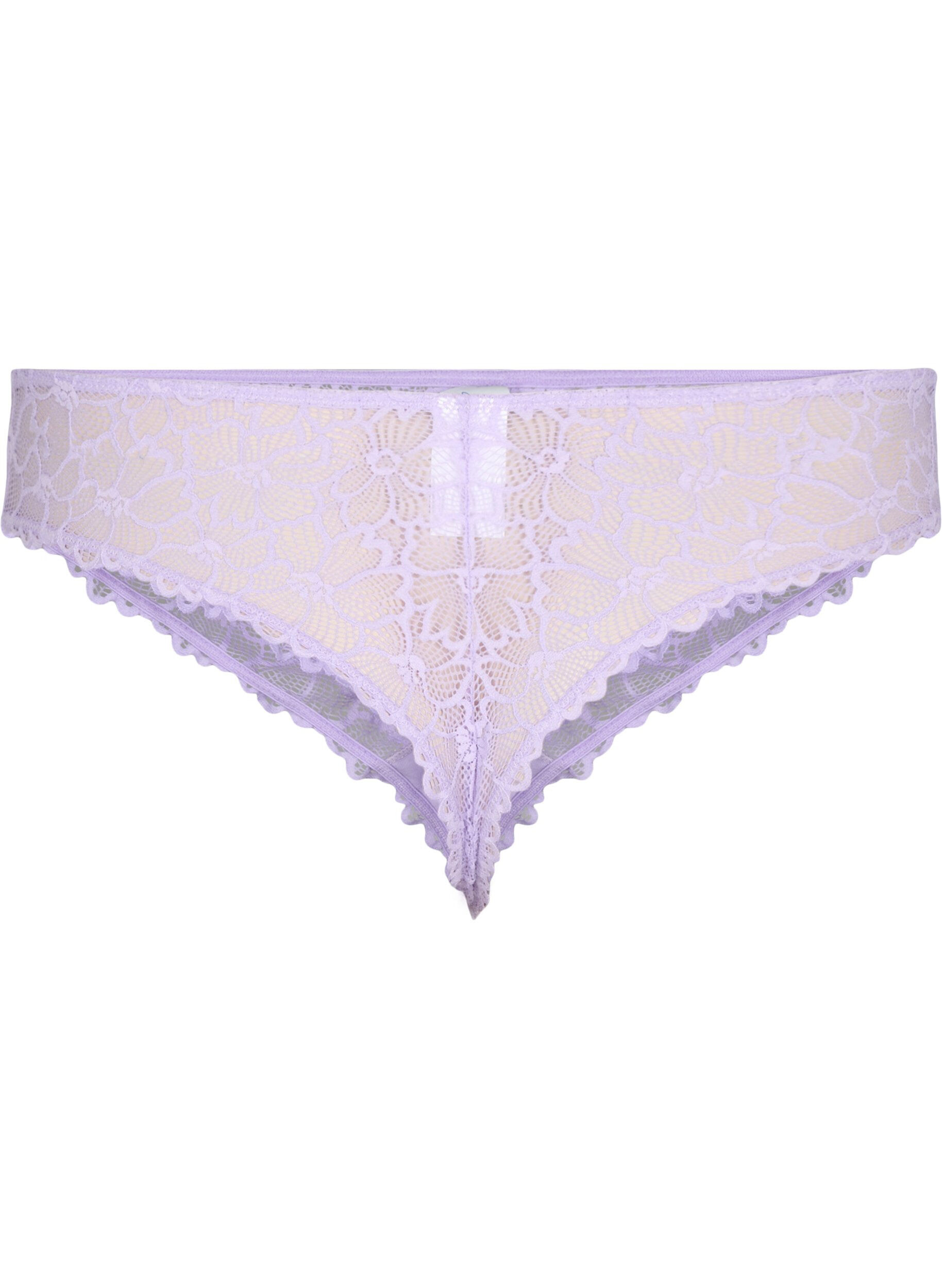 ZizziString en dentelle florale avec taille r&eacute;guli&egrave;re, Mauve, Packshot image number 1