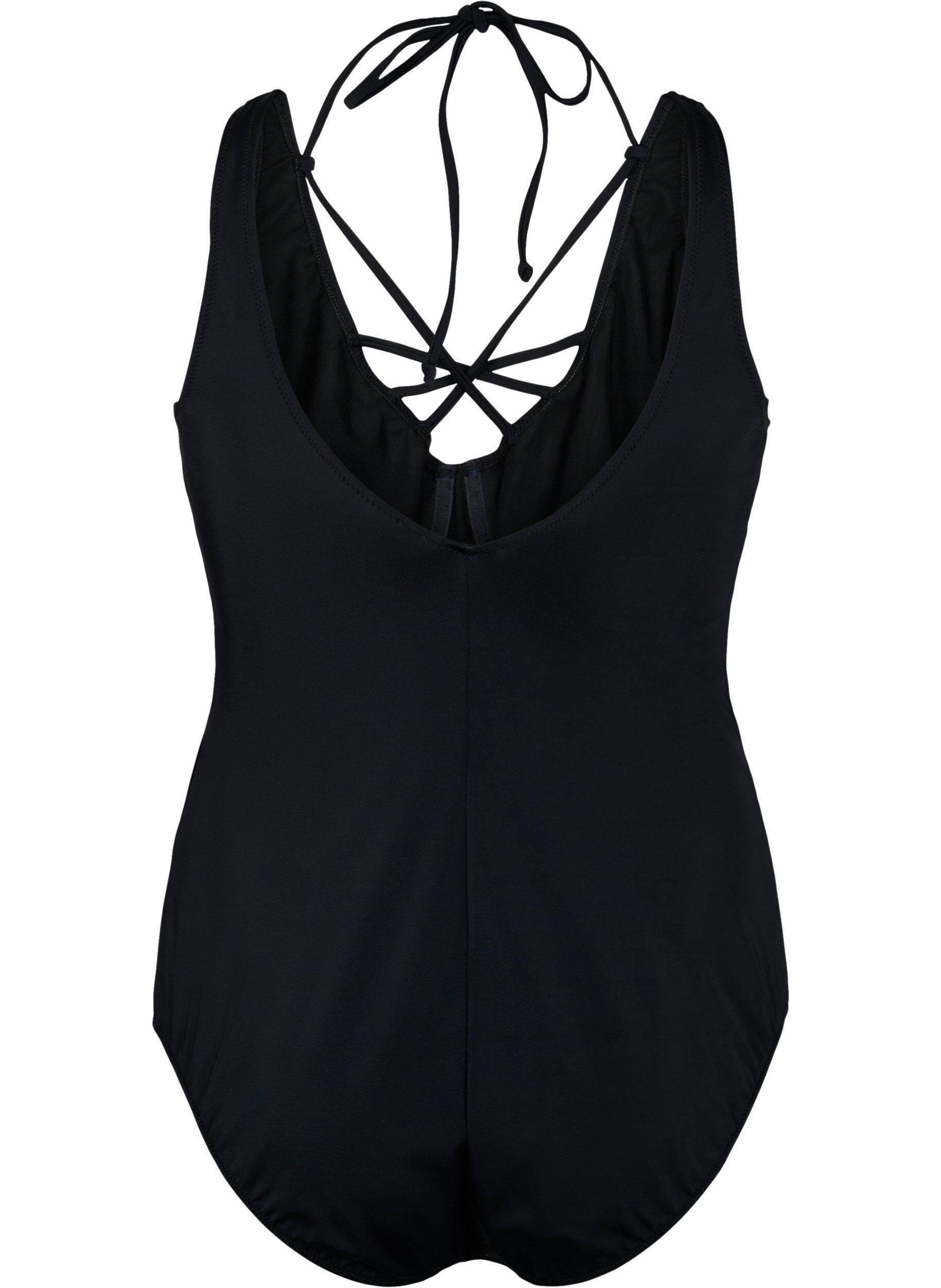 Zizzi Maillot de bain avec armatures et cordon de serrage, Black, Packshot image number 1