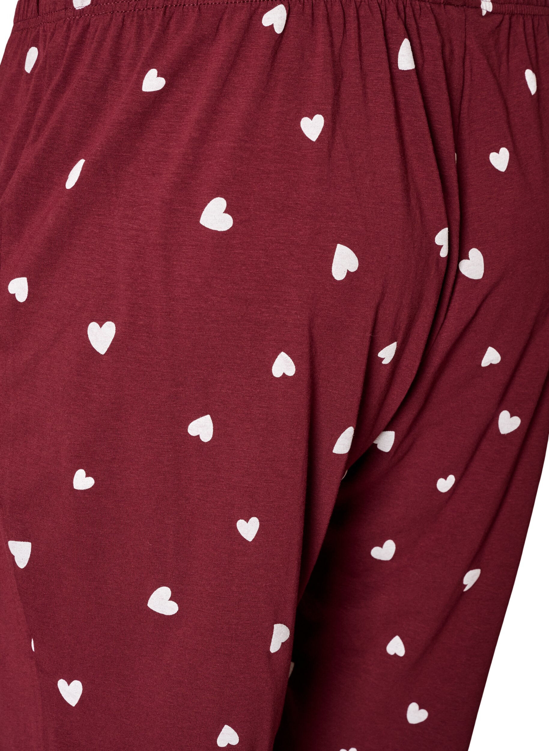 ZizziBas de pyjama imprim&eacute;, Bordeaux, Packshot image number 3