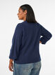 Cardigan en maille douce avec boutons dor&eacute;s, Bleu, Model image number 2