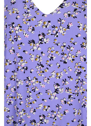 Blouse en viscose à fleurs avec détails dans le dos , Lilac Flower Print, Packshot image number 2