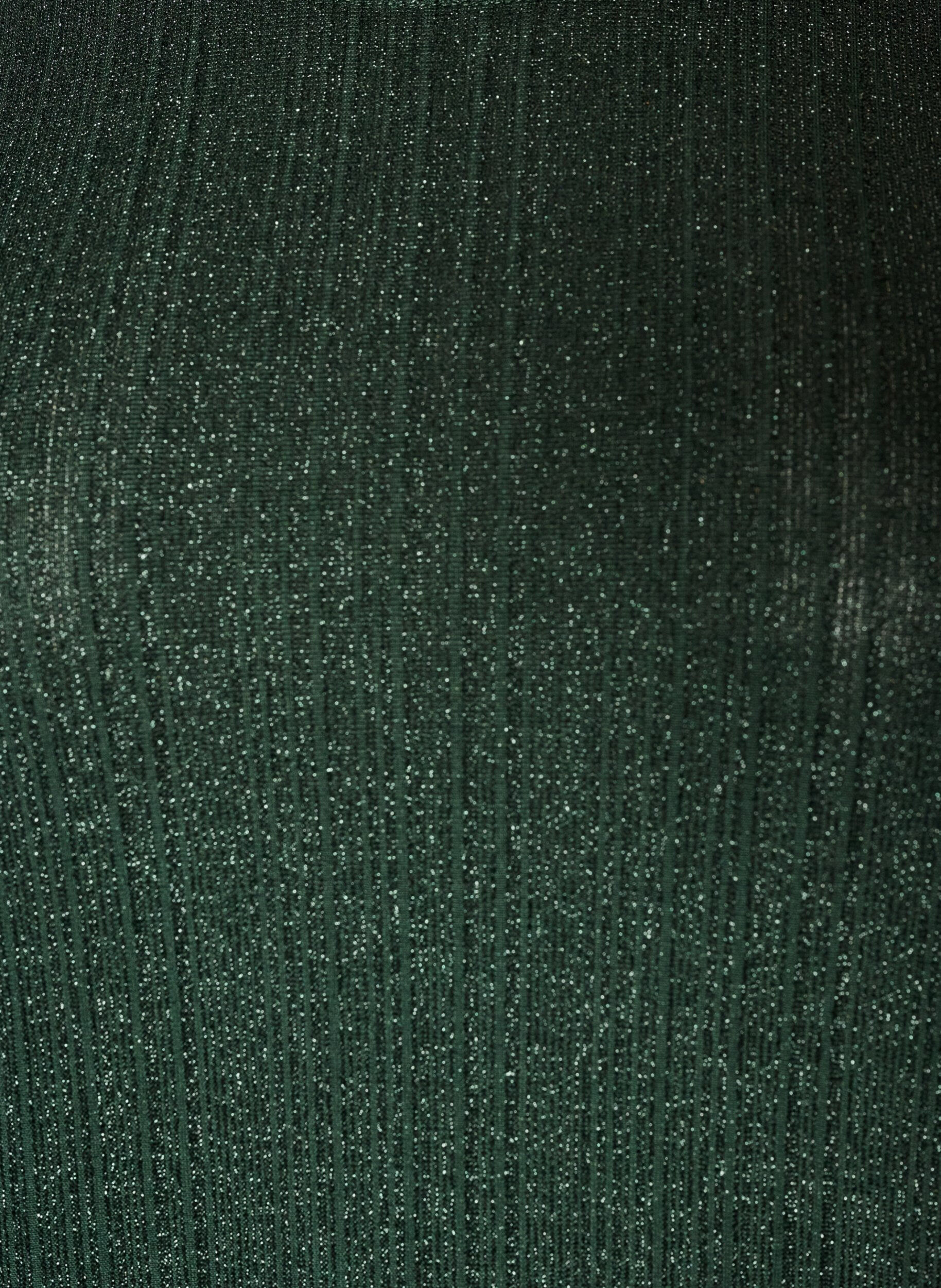 ZizziBlouse avec texture verticale et fils scintillants, Vert, Packshot image number 2