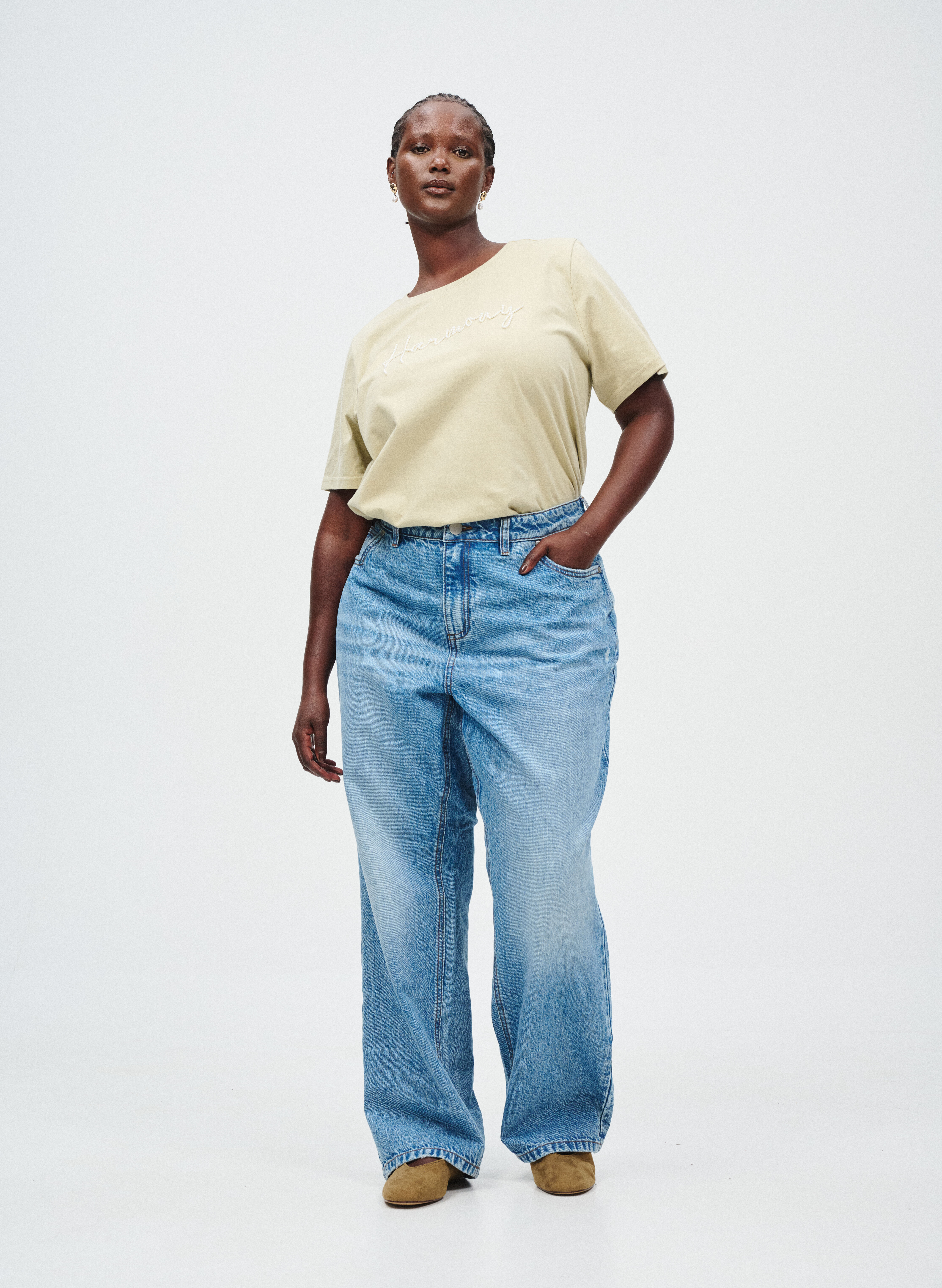 T-shirt avec perles, , Model