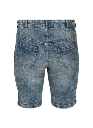 Short en jean taille haute, Light blue denim, Packshot image number 1