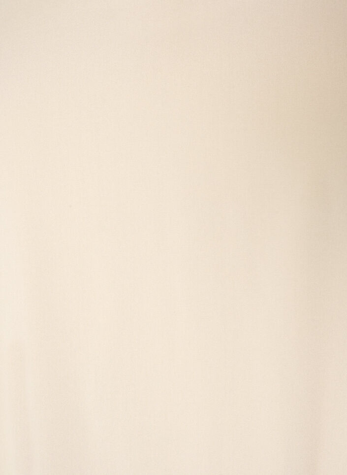 Blouse en viscose avec col en V et ourlet arrondi, Beige, Packshot image number 2