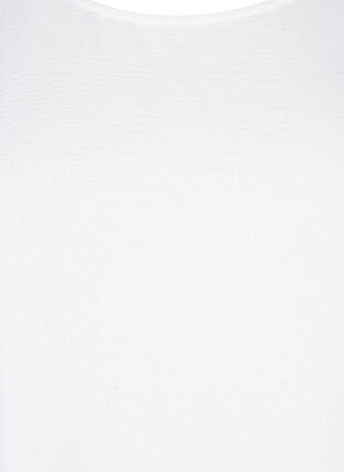 Chemisier à manches longues en tissu texturé, Bright White, Packshot image number 2