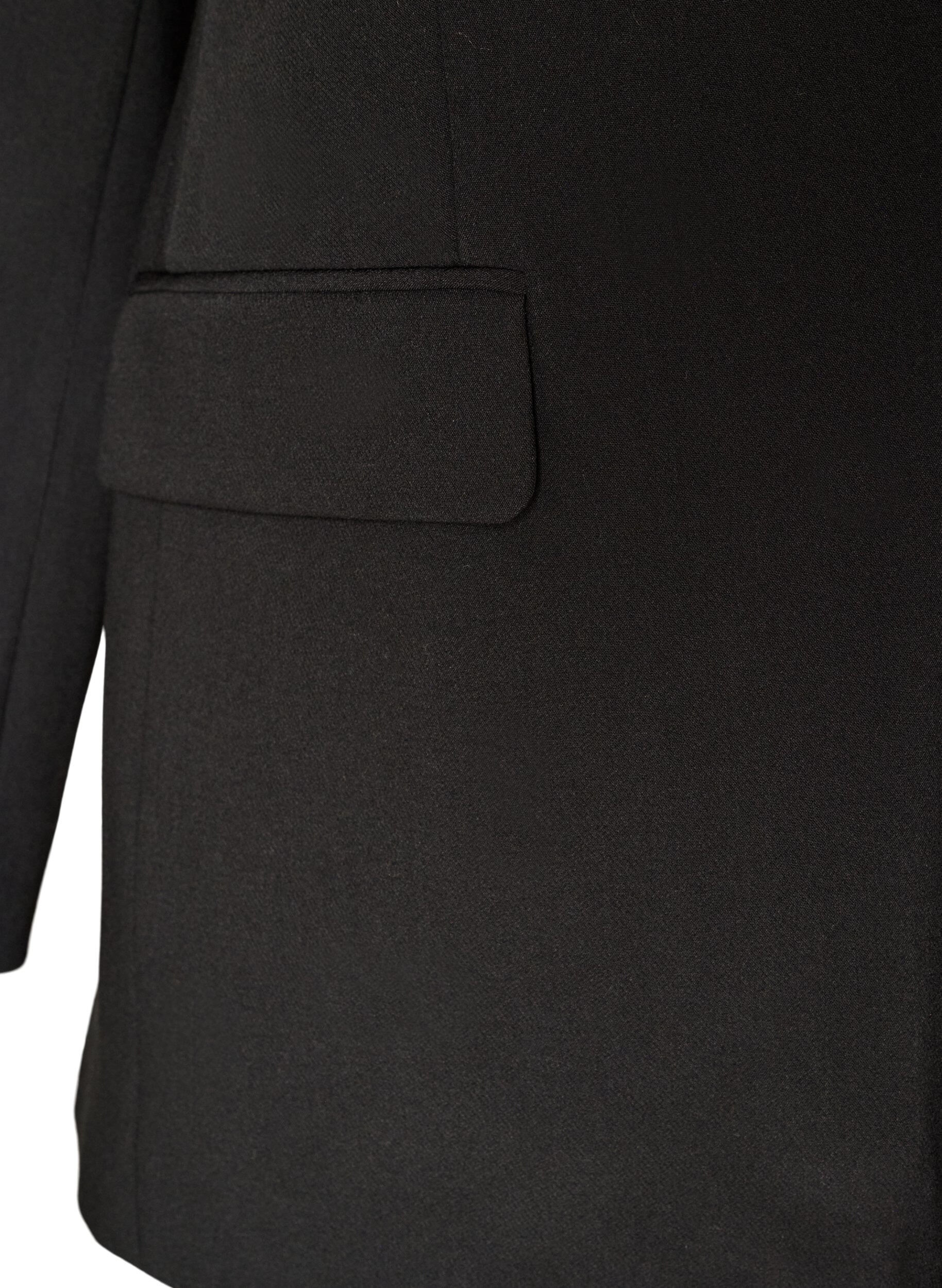ZizziBlazer avec fente au dos et d&eacute;tail &agrave; nouer, Noir, Packshot image number 3