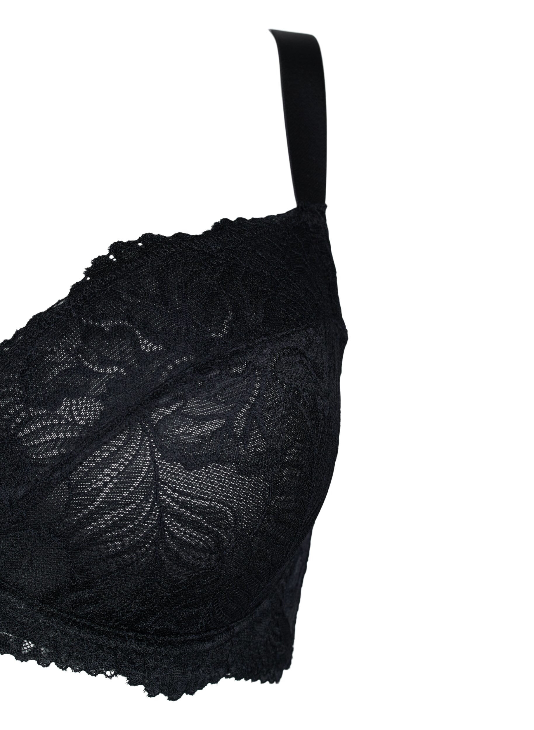 Zizzi Support the breasts - Soutien-gorge en dentelle avec armature, Black, Packshot image number 2