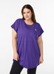 T-shirt long d'entra&icirc;nement, Violet, Model image number 0