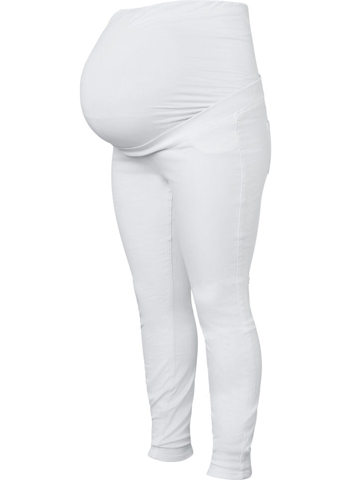 Jegging de grossesse en coton, White, Packshot image number 0