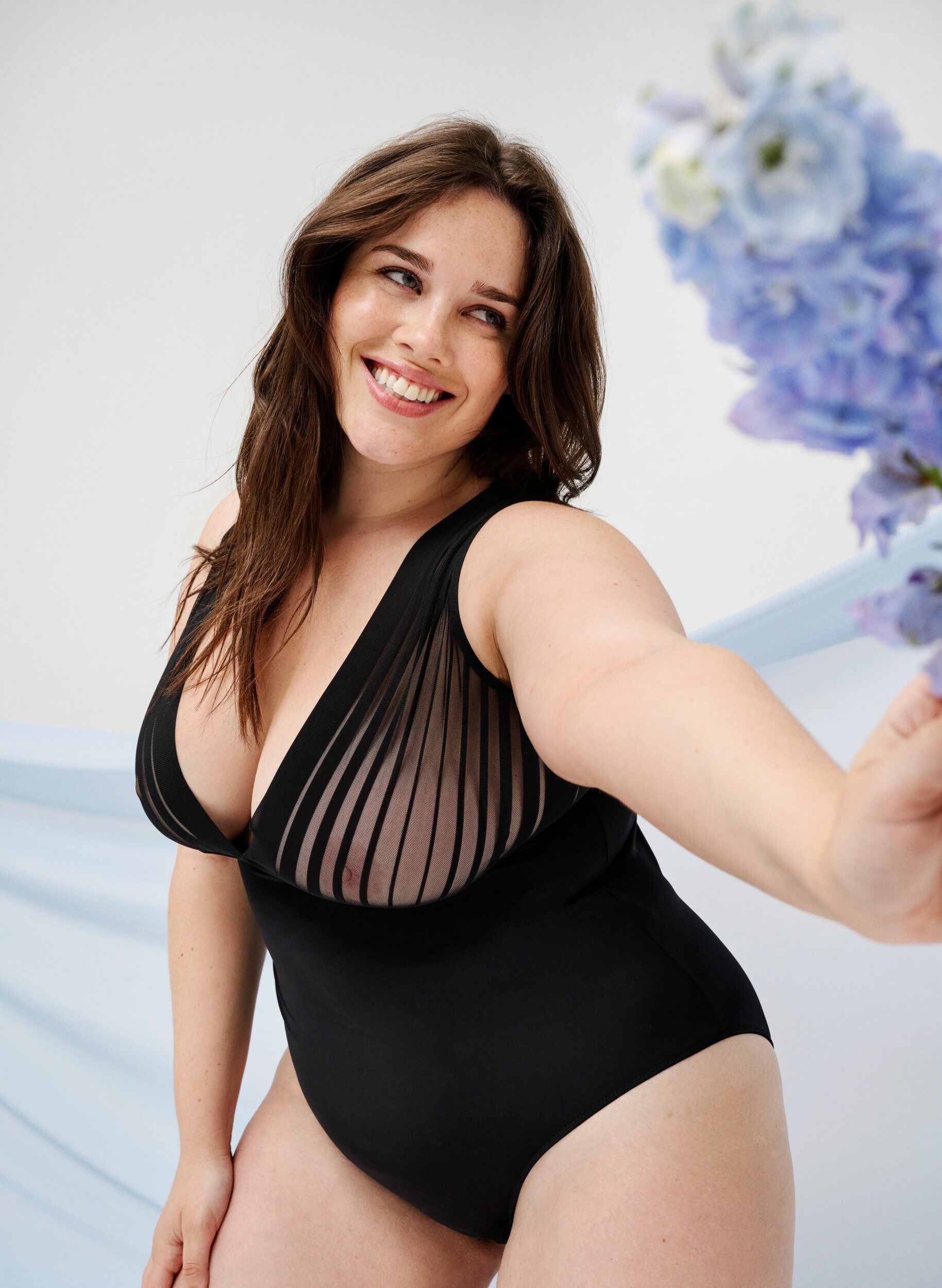 Zizzi Corps avec maille, Black, Image image number 0