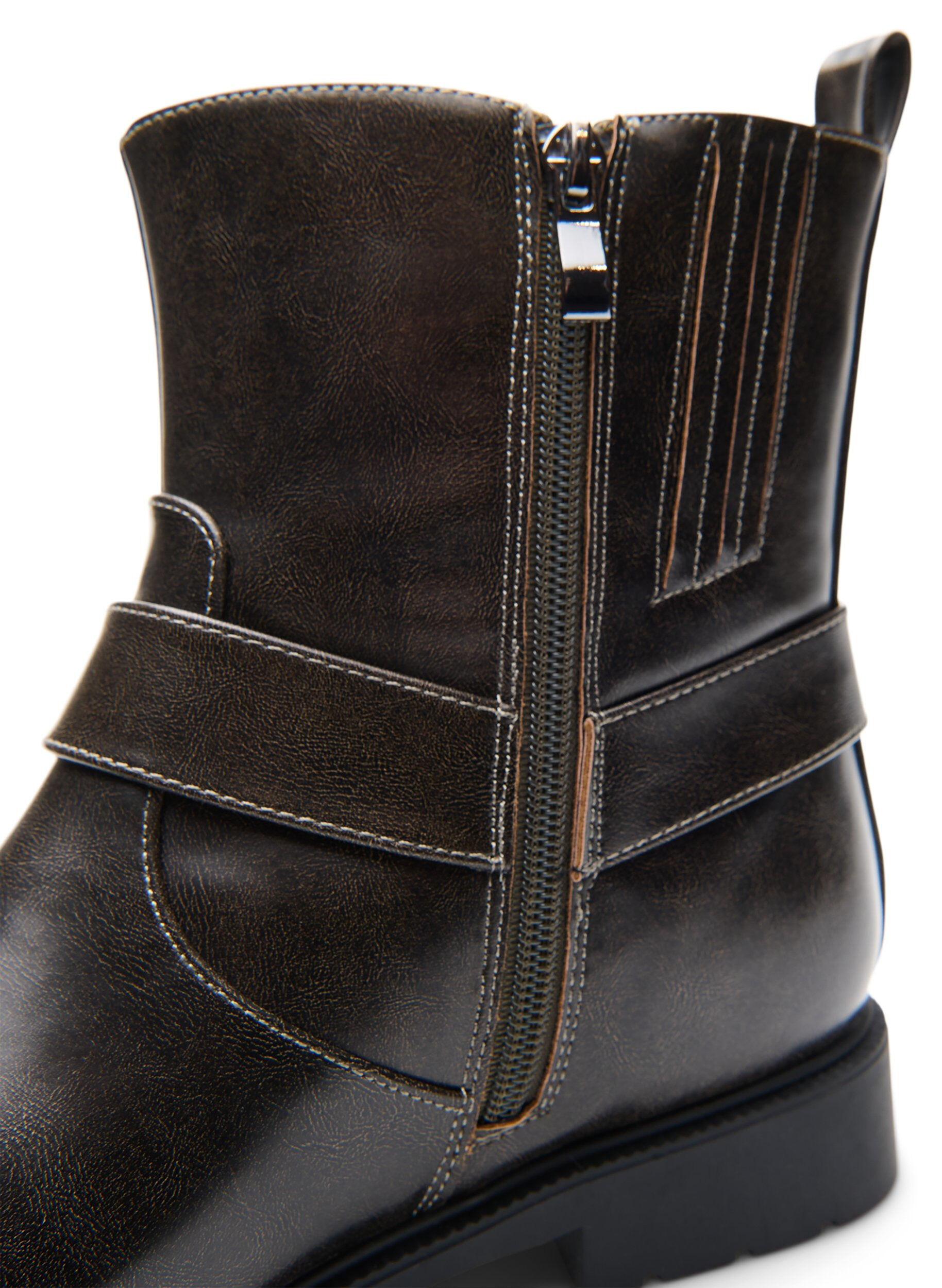 ZizziBottine motarde, Marron, Packshot image number 4