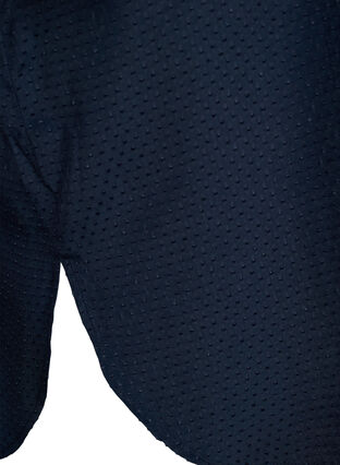 Robe chemise à manches courtes avec texture pointillée., Total Eclipse, Packshot image number 2
