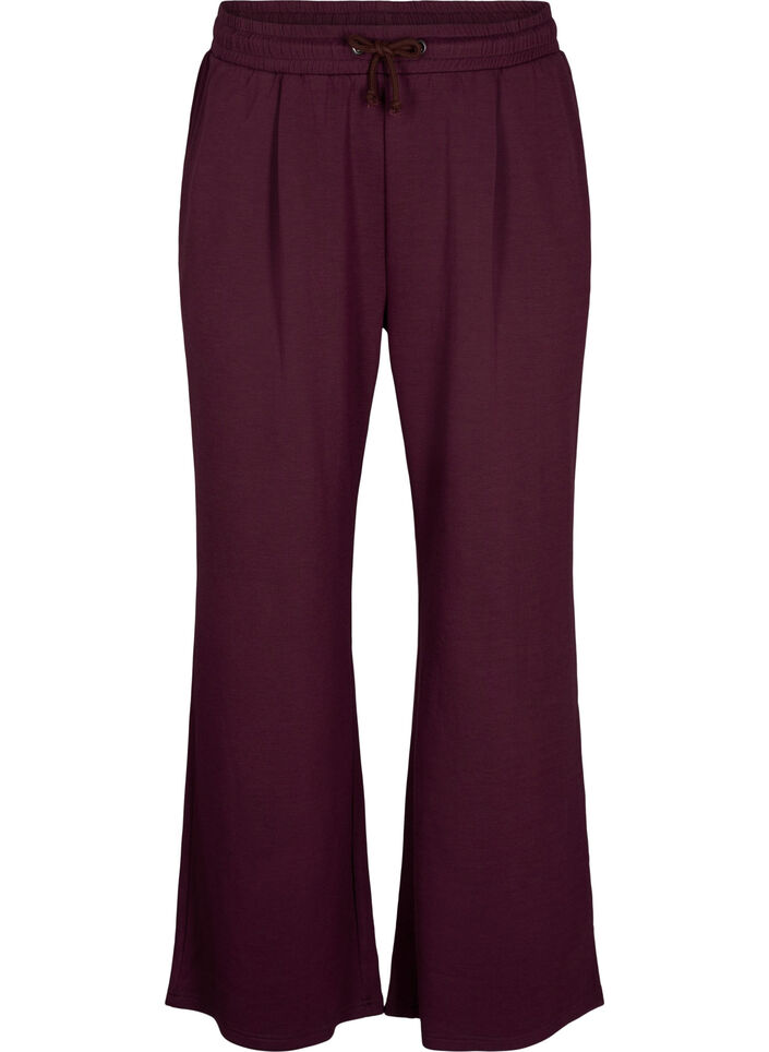Pantalon ample en modal mélange, Fig, Packshot image number 0