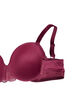 Soutien-gorge moulé en tulle, Rouge, Packshot image number 3