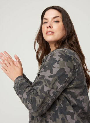 Veste camouflage en coton, Camouflage, Model image number 2