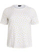 T-shirt en coton avec imprim&eacute; int&eacute;gral, Blanc, Packshot image number 0