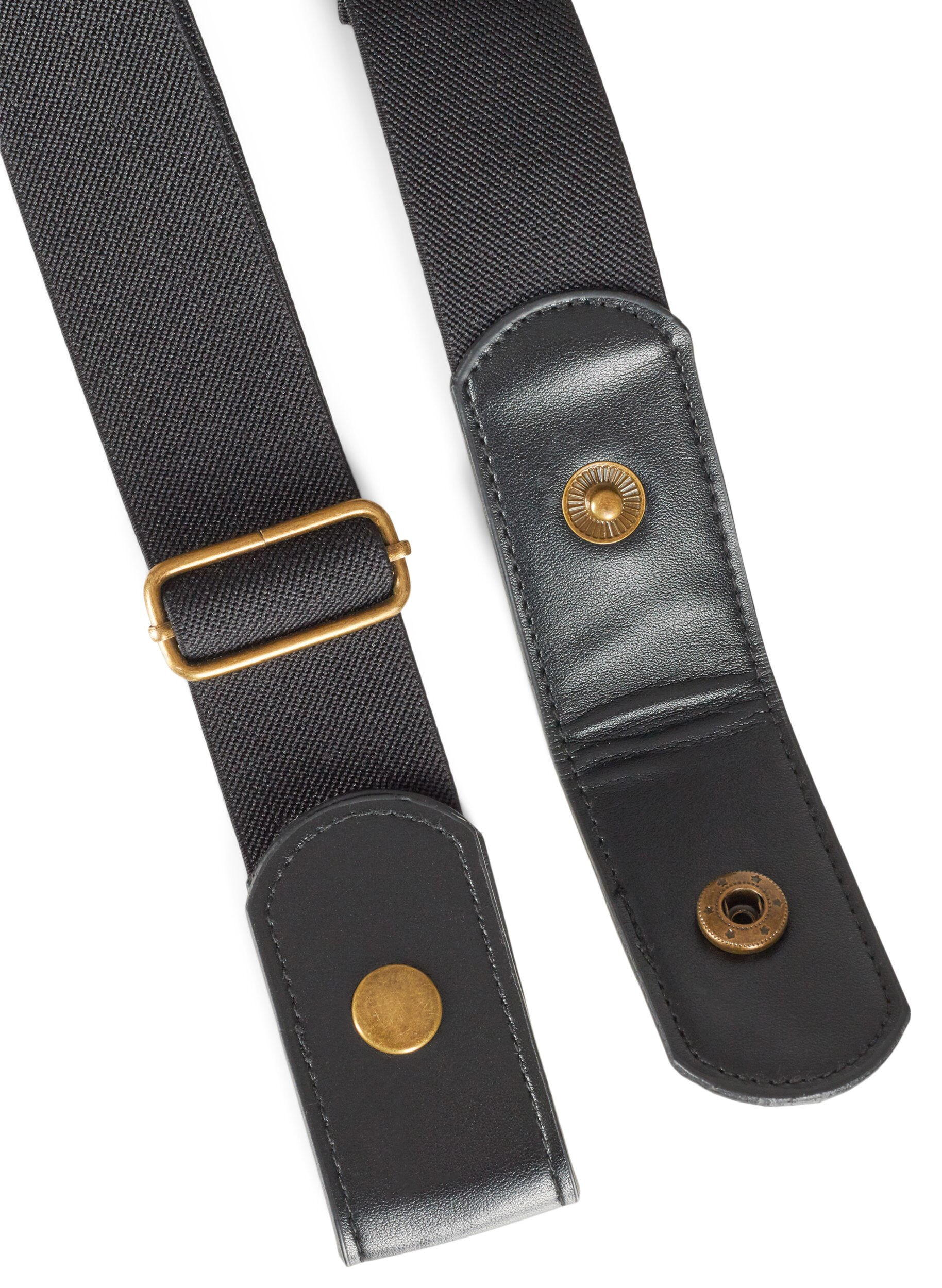 Zizzi Ceinture &eacute;lastique, Noir, Packshot image number 1