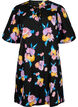 Robe à manches courtes bouffantes et à imprimé floral, Black w. flower AOP, Packshot image number 0