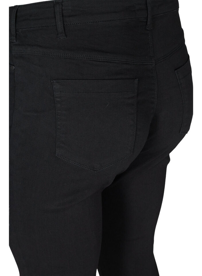 Jeggings en coton m&eacute;lang&eacute;, Black, Packshot image number 3