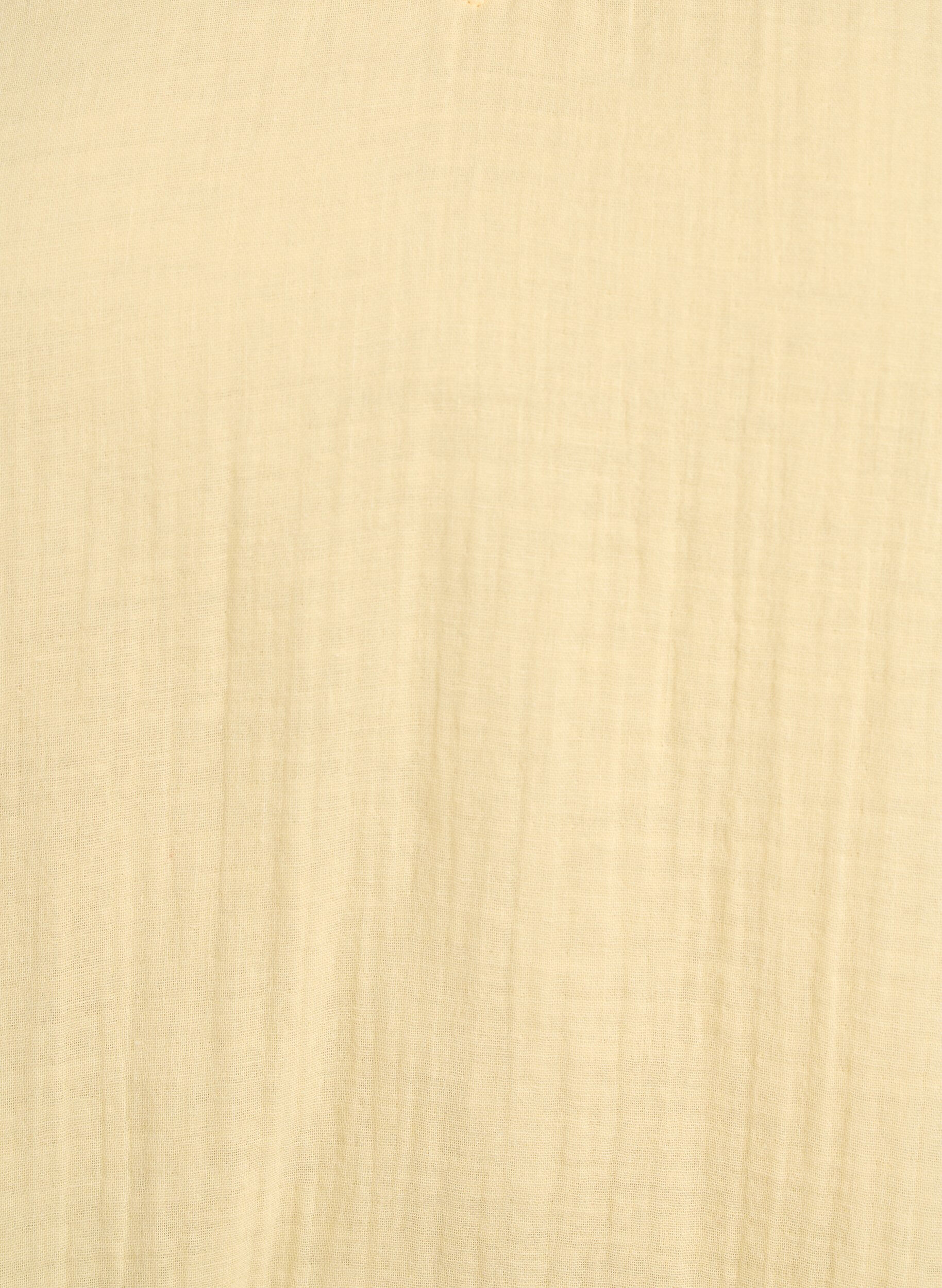 ZizziTop sans manches en mousseline de coton avec volants, Jaune clair, Packshot image number 2