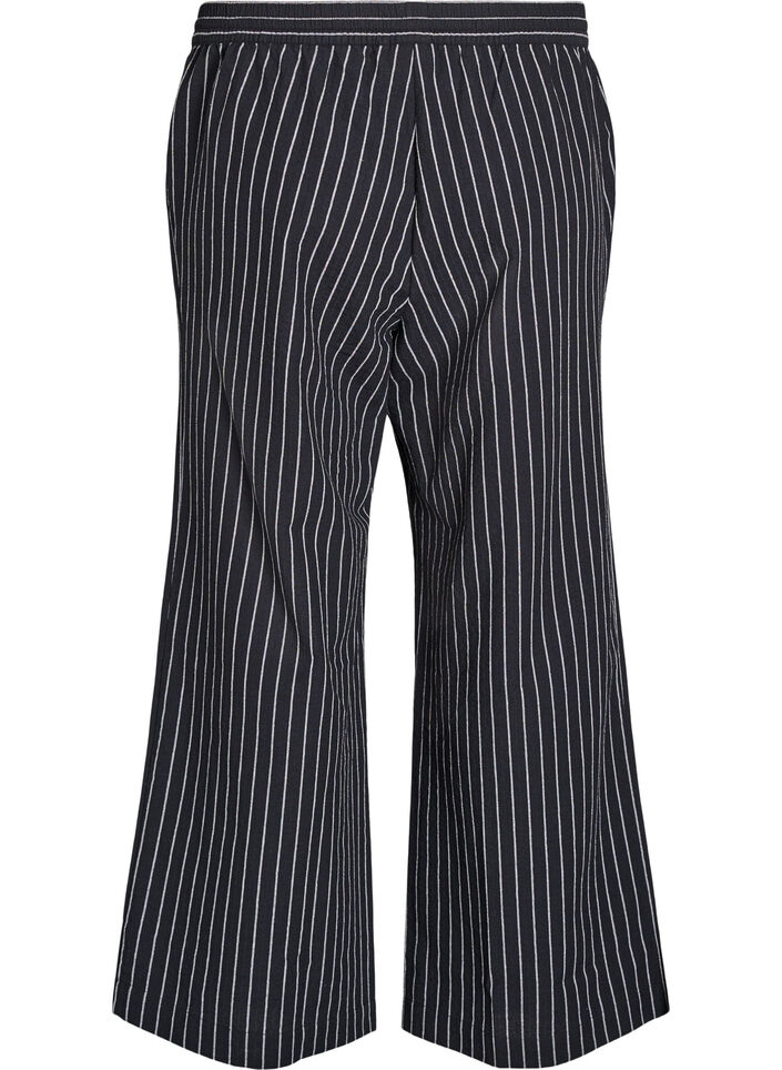 Pantalon ample avec taille haute et poches, Noir, Packshot image number 1