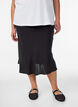 Jupe en viscose avec une ceinture &eacute;lastique, Noir, Model image number 2