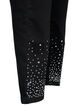 Jean Amy taille haute avec des strass, Black, Packshot image number 3