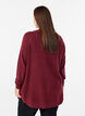 Blouse longue en maille avec boutons boule, Bordeaux fonc&eacute;, Model image number 2