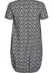 Robe en coton &agrave; manches courtes avec imprim&eacute;, Noir, Packshot image number 1