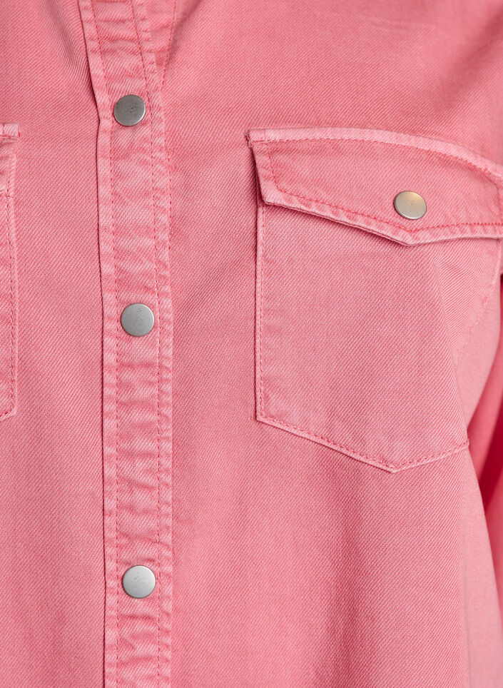 Chemise en jean avec poches de poitrine, Rose, Packshot image number 2