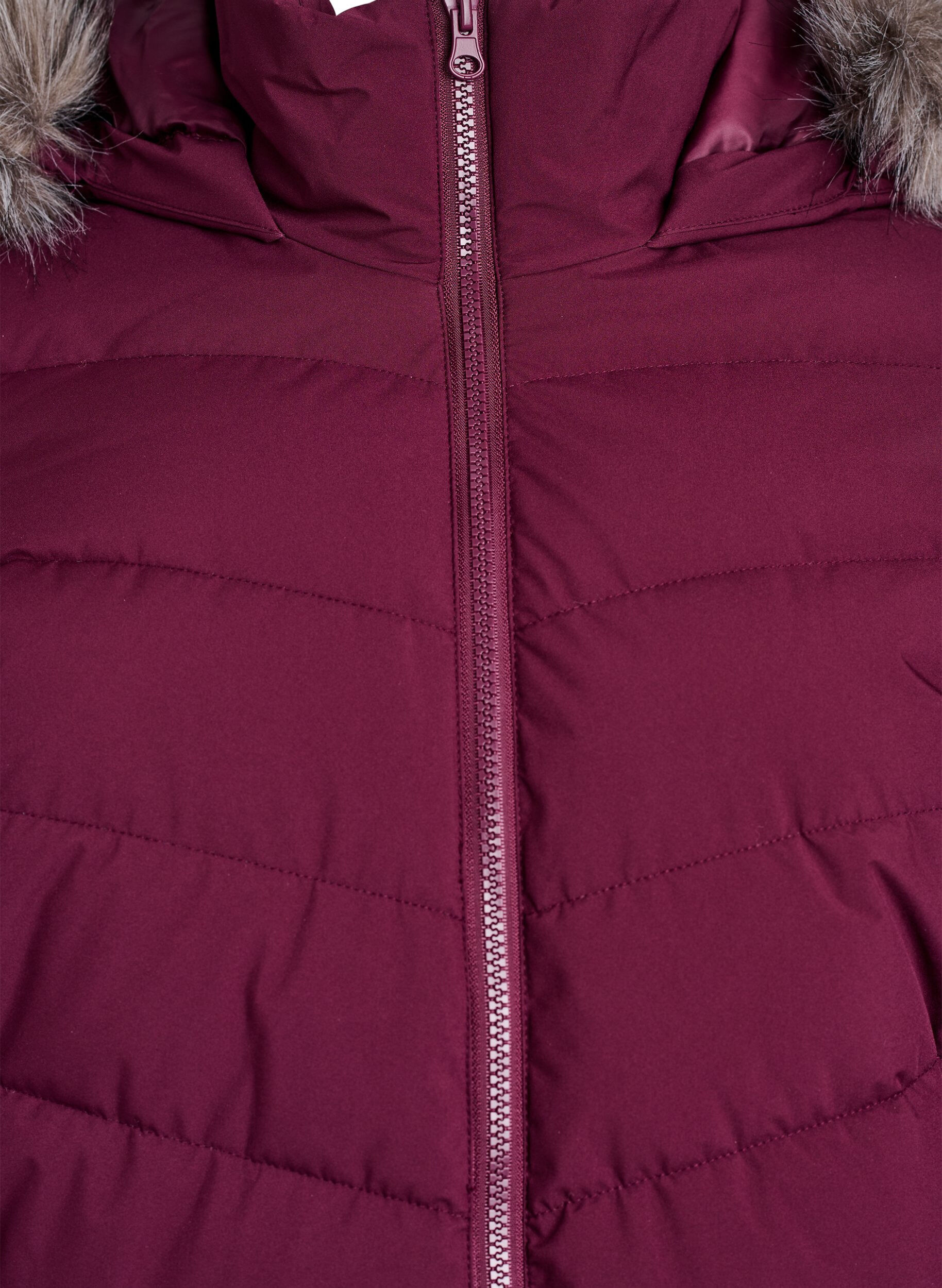 ZizziVeste courte &agrave; capuche, Bordeaux fonc&eacute;, Packshot image number 2