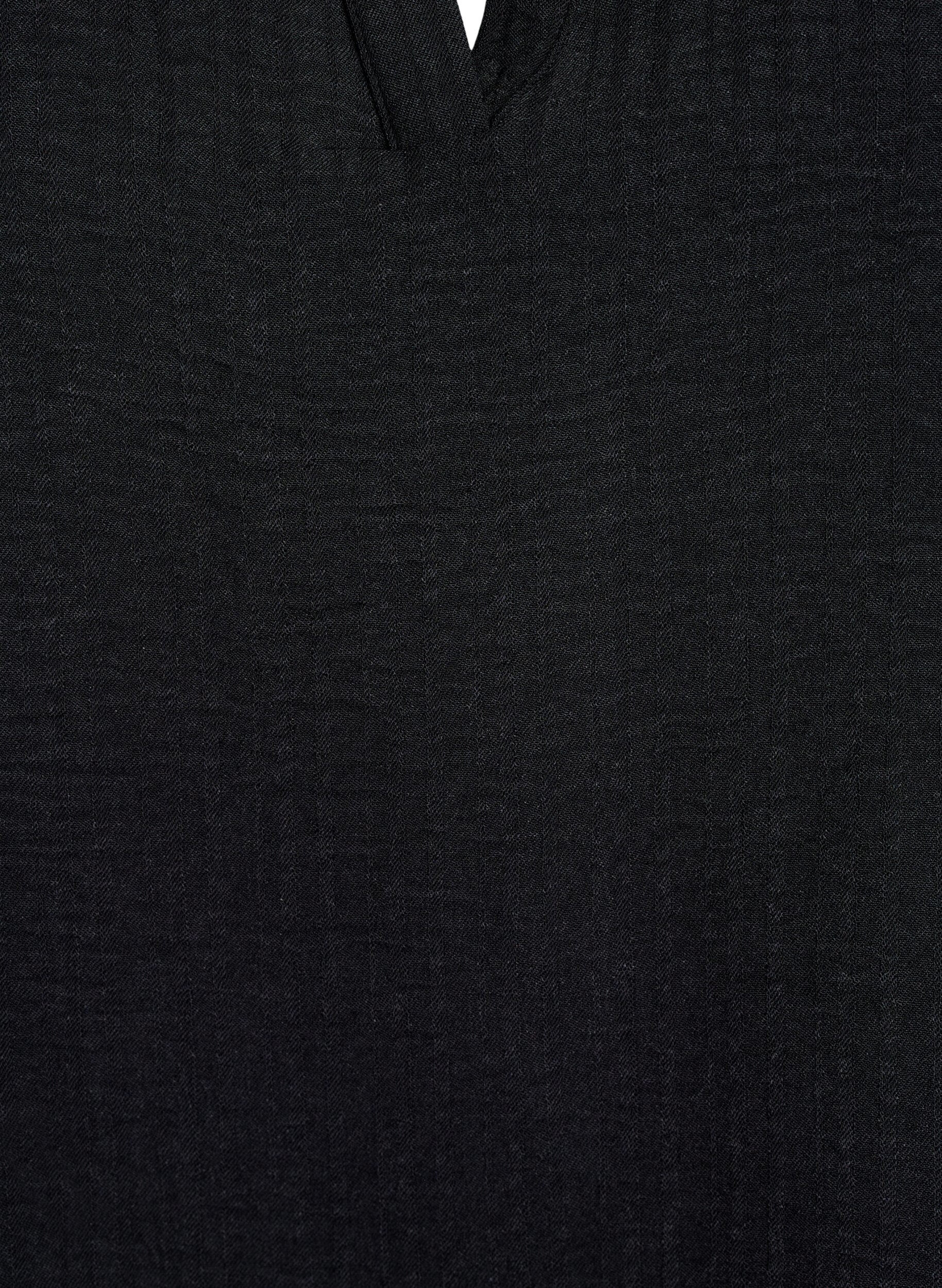 Zizzi Chemisier ample &agrave; manches courtes, Noir, Packshot image number 2