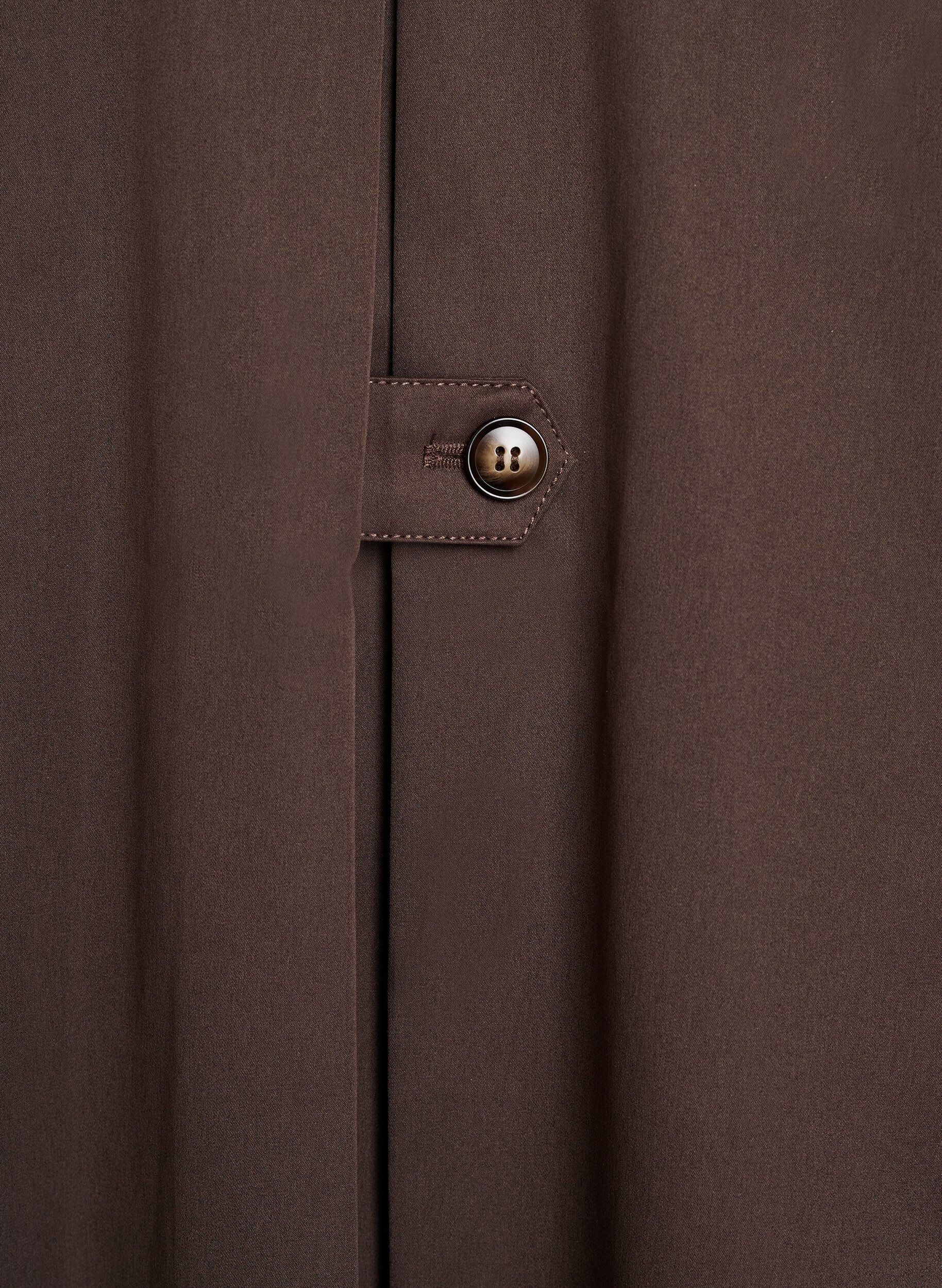 Zizzi Trench court avec col et manches raglan, Marron, Packshot image number 4