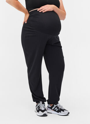 Pantalons de survêtement de grossesse, Black, Model image number 2