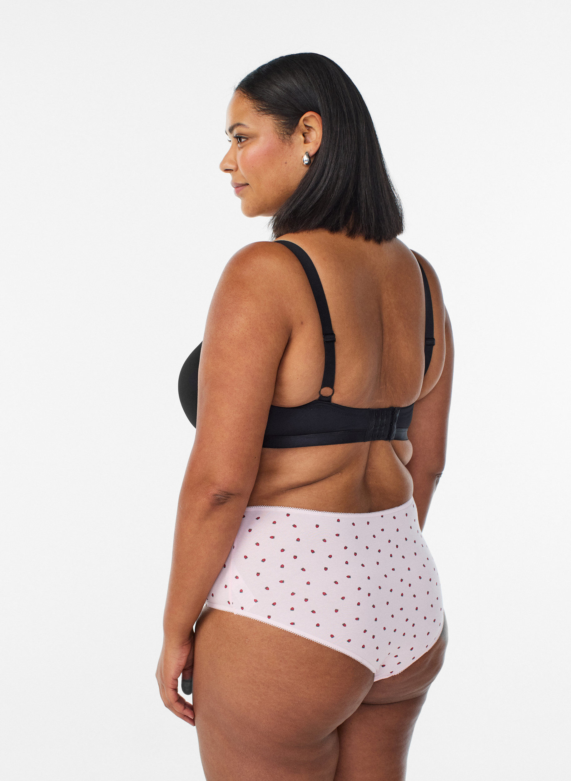 Zizzi 7-pack culottes hipster taille classique, Rouge, Model image number 1