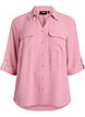 FLASH - Chemise avec poches poitrine et manches 3/4, Rose, Packshot image number 0