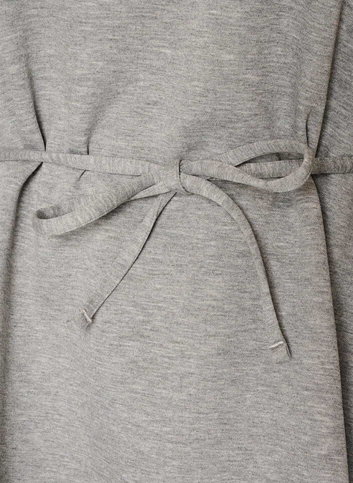 Blouse avec lien &agrave; nouer et manches bouffantes, Gris, Packshot image number 2