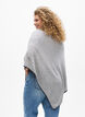 Poncho en maille fine, Gris, Model image number 2