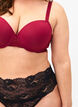 Soutien-gorge moulé en tulle, Rouge, Model image number 2
