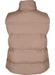 Doudoune sans manches courte avec col montant, Marron, Packshot image number 1