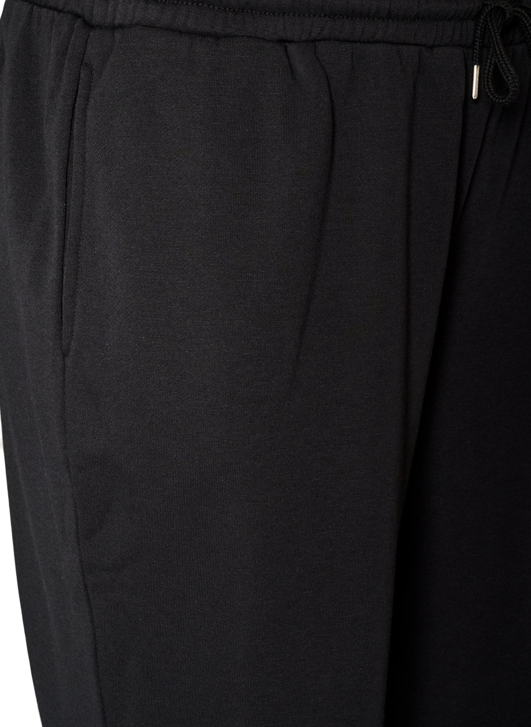 ZizziPantalon de jogging taille haute avec cordon de serrage, Noir, Packshot image number 2