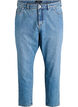 Jean Mille coupe Mom taille haute, Bleu, Packshot image number 0