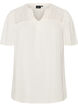 Blouse en viscose avec broderie anglaise, Beige, Packshot image number 0