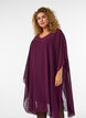 Robe courte en mousseline avec col en V, Violet, Model image number 2