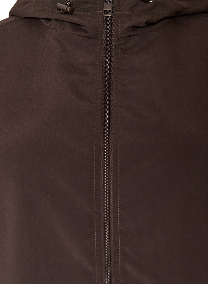 Veste l&eacute;g&egrave;re avec capuche et fermeture &eacute;clair, Marron, Packshot image number 2