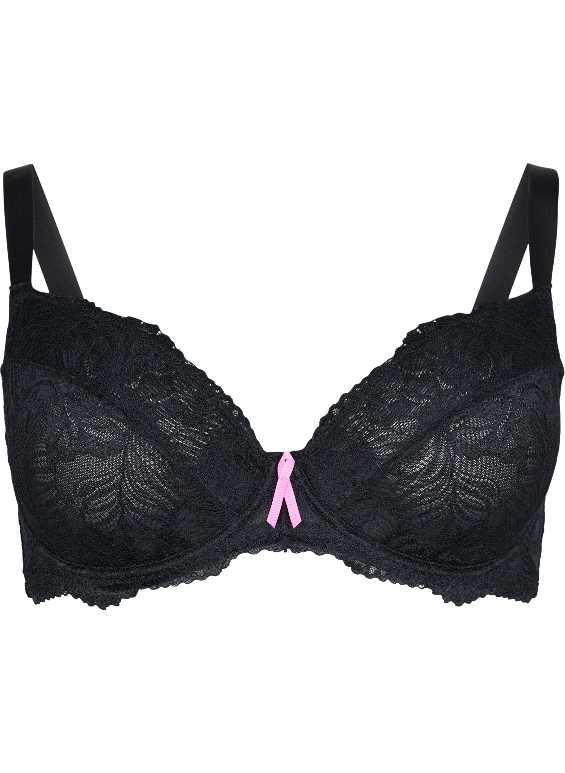 Zizzi Support the breasts - Soutien-gorge en dentelle avec armature, Black, Packshot image number 0