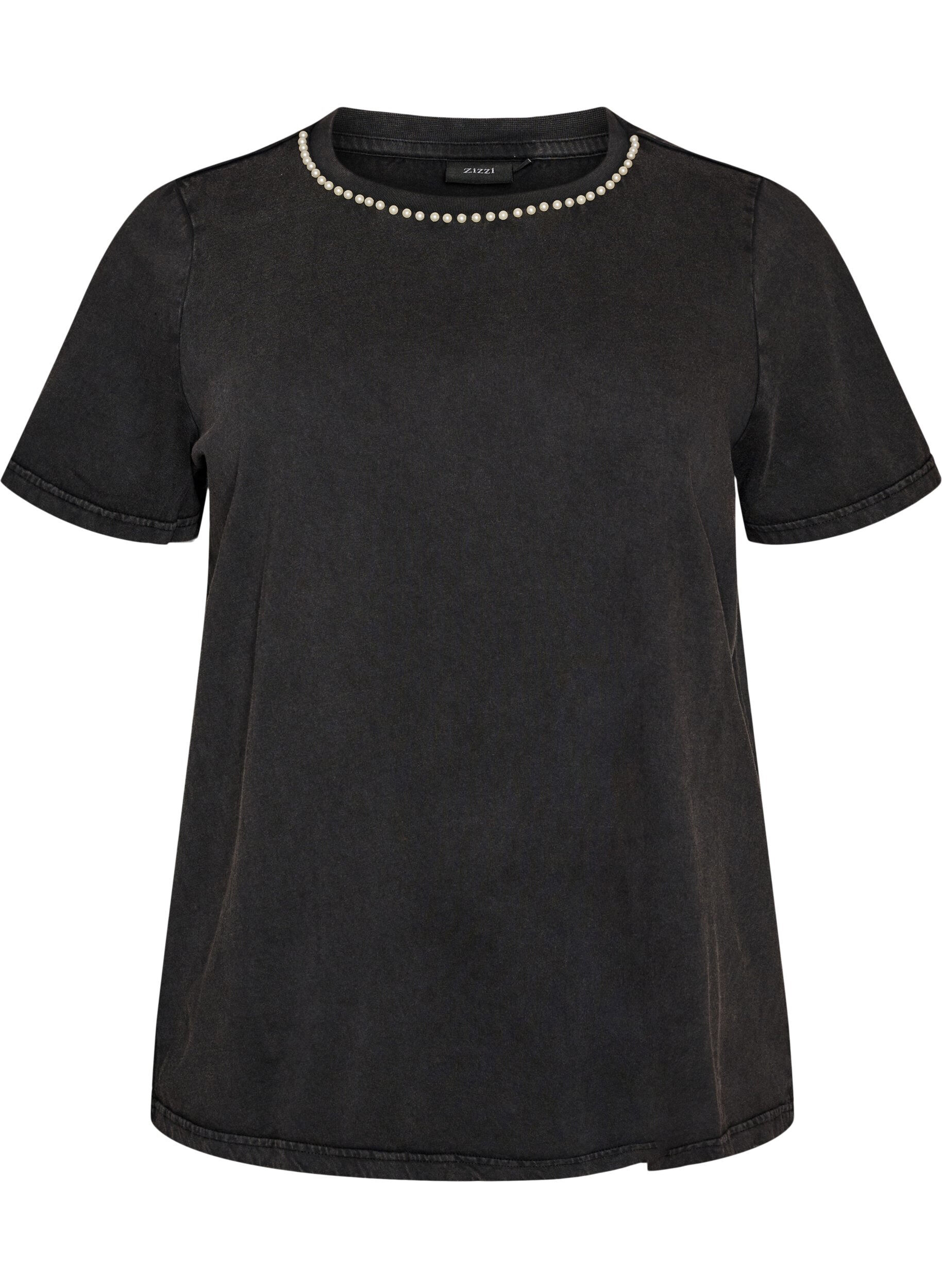 ZizziT-shirt graphique en coton bio, Gris, Packshot image number 0