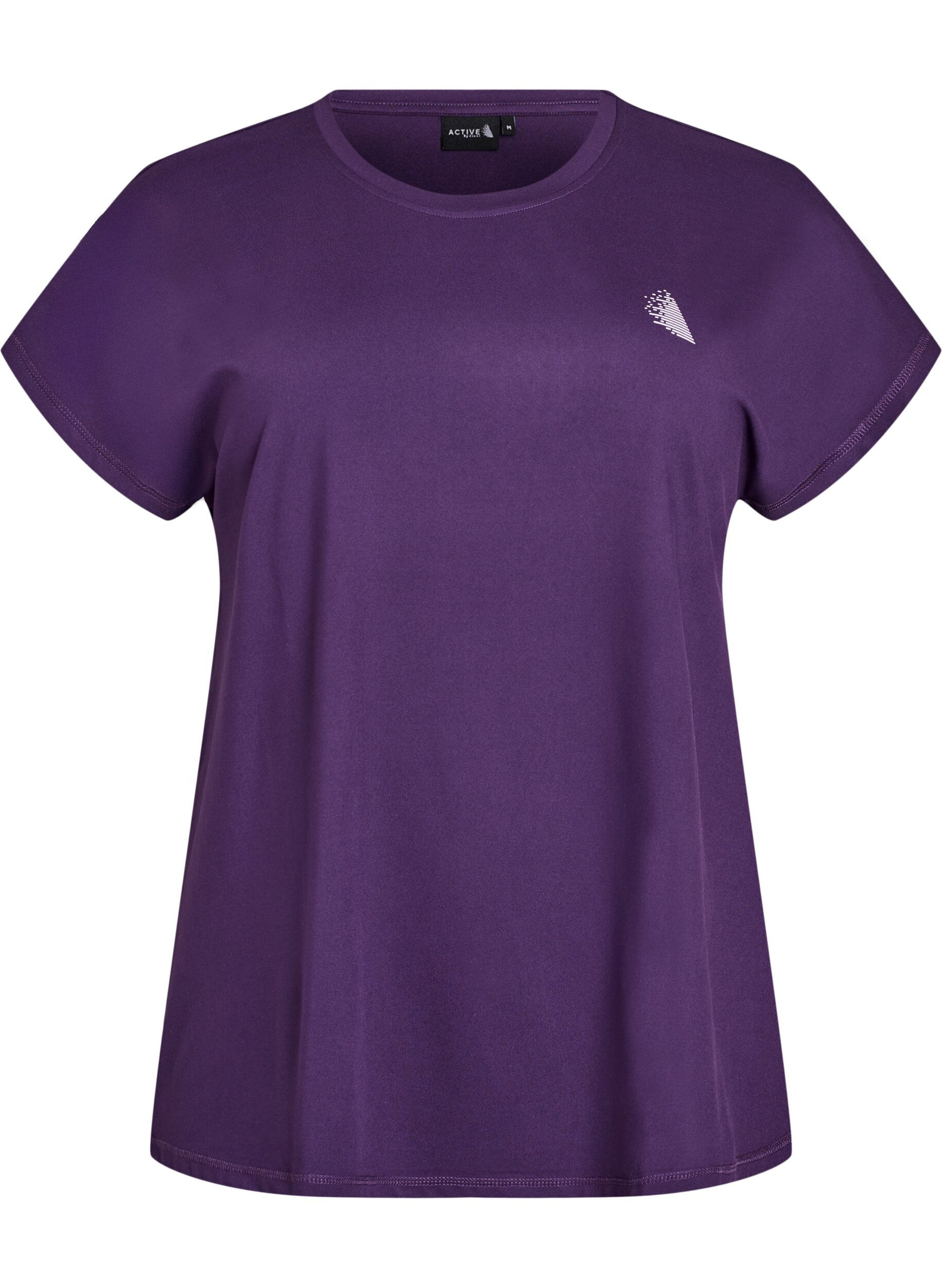 Zizzi T-shirt de sport couleur unie, Violet, Packshot image number 0