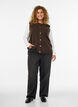 Gilet en maille &agrave; boutons d&eacute;coratifs, Marron, Model image number 1